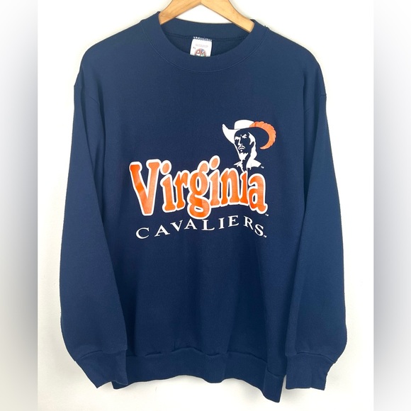 Vintage 90’s Y2K Virginia Cavaliers Tultex Crew Neck Sweatshirt - Picture 1 of 9